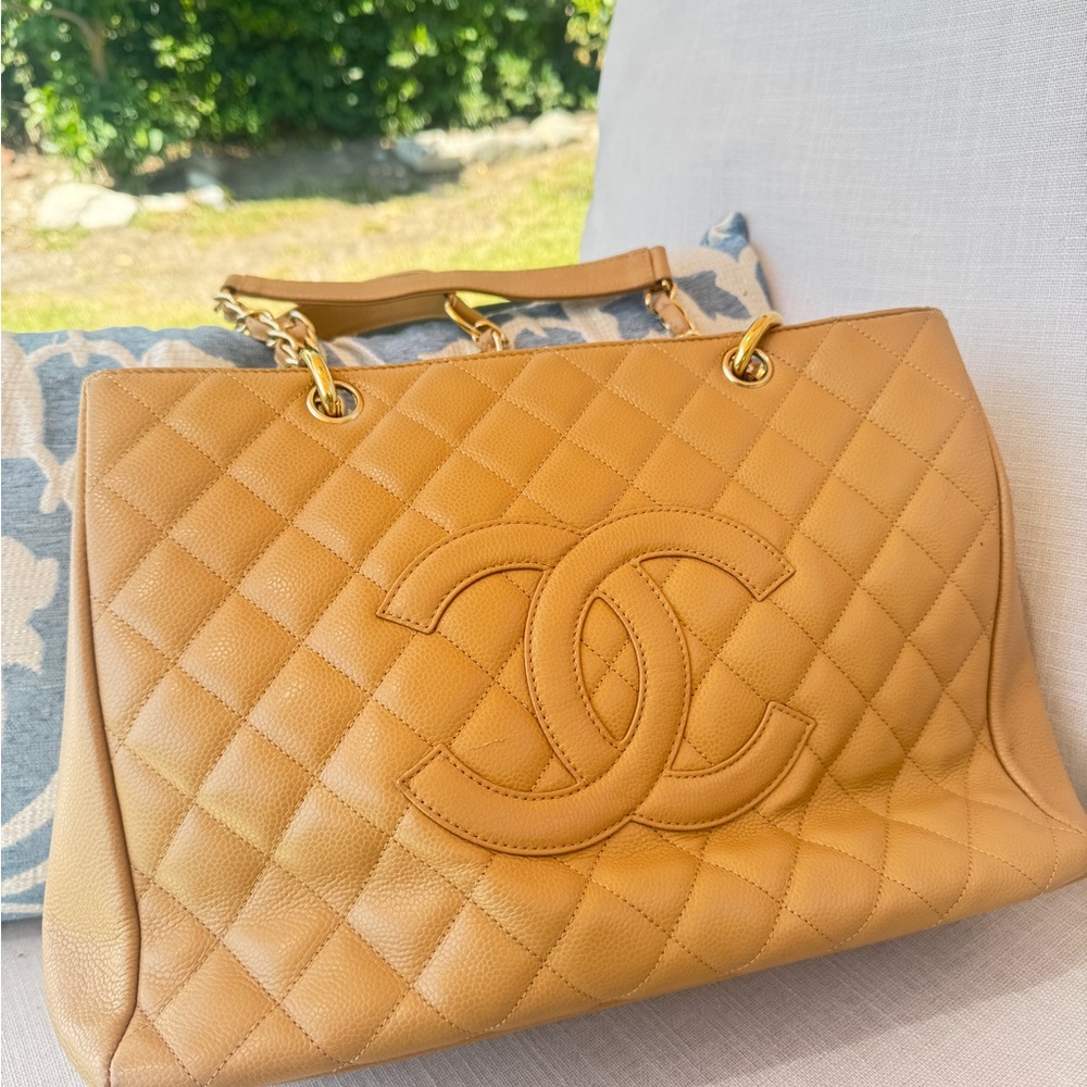 Chanel Camel Quilted Shoulder Bag